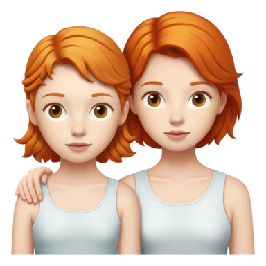 Two ginger twin girls sticker