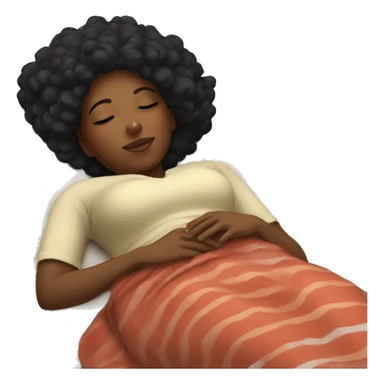 Black women napping  sticker