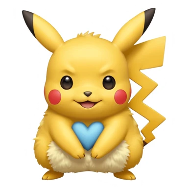 Pikachu amoureux sticker