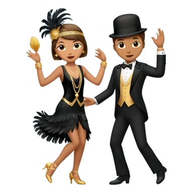 a pair of dancing jazzers sticker