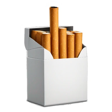 photorealistic pack of cigarettes sticker