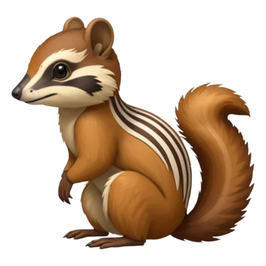 Cacomistl-Anteater-Squirrel-Tamarin-Numbat-hybrid (full body) sticker