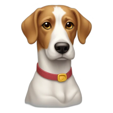 Canard sur chien sticker