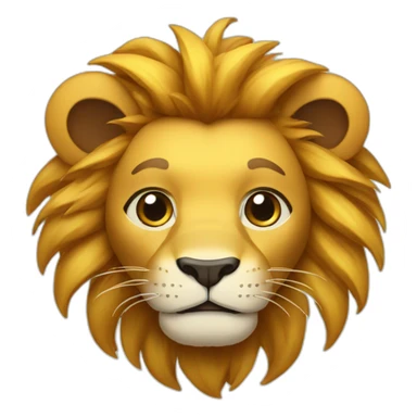 lion cook new year sticker