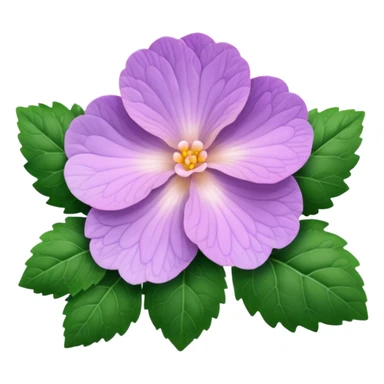 super realistic lavender begonia sticker