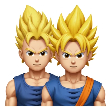 Goku and Vegeta super Saiyan  sticker