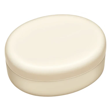 oval white soap sticker