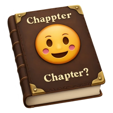 Book with “Chapter 4?” stamped on it sticker