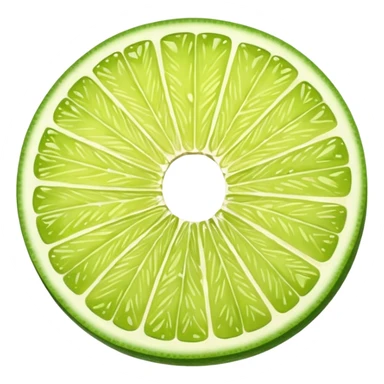 lime slice sticker