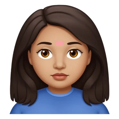 My hair and eyes are dark brown, I'm a little chubby, my eyes aren't round, nor is my face, my eyes are a little narrow, my jaw and chin are nicely defined, my hair can be said to be long, my lips are nicely proportioned, but not too big, they're medium sized sticker