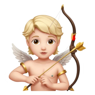 valentine's day themed cupid sticker