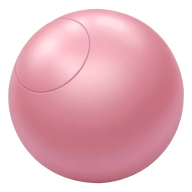 Pastel pink Pilates ball  sticker