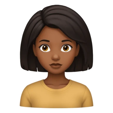 A black girl getting her her done sticker