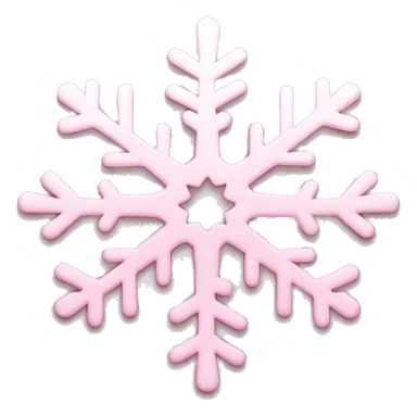 Light pink snowflake  sticker