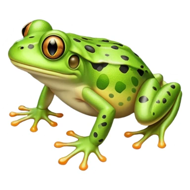 A frog walking on the asphalt sticker