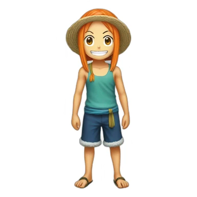 Nami one piece sticker