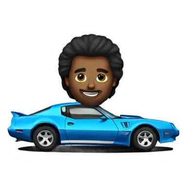 Blue trans am sticker