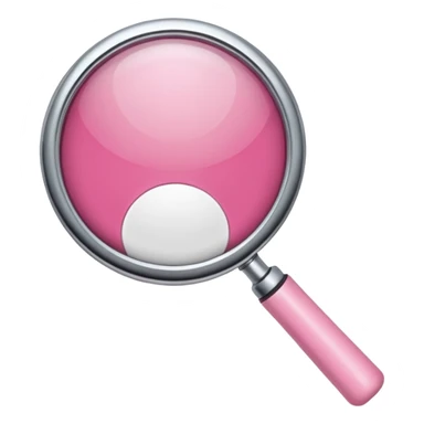 mix light pink dark pink and white girly chrome internet with a magnifying glass sticker