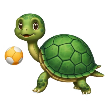 Turtle playing pickleball sticker