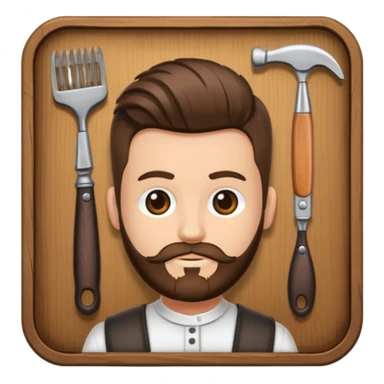 Accesorios barbería sticker