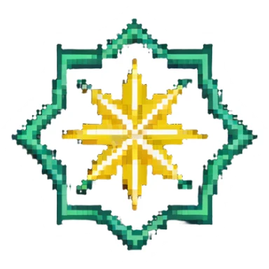 eight-pointed star sticker