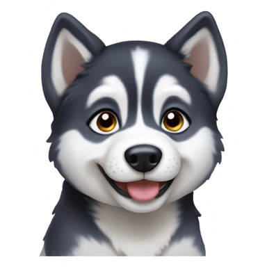 Husky puppy sticker
