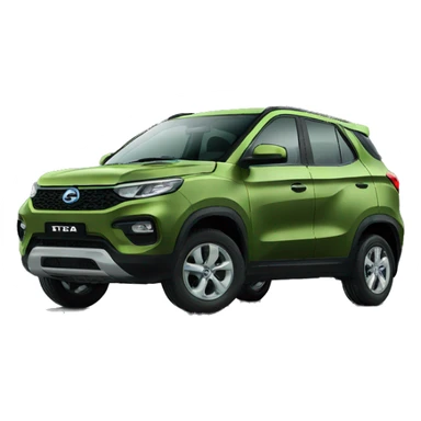 Tata punch camo green car side view sticker