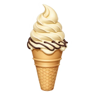 cononito de helado de vainilla kawaii sticker