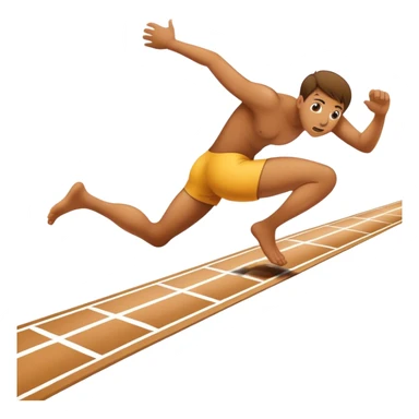 Crawling to finish line sticker