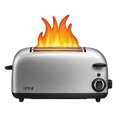 toaster on fire ( I’m fine ) sticker