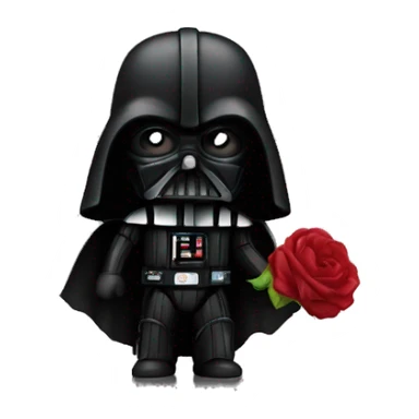 Dark vador love sticker