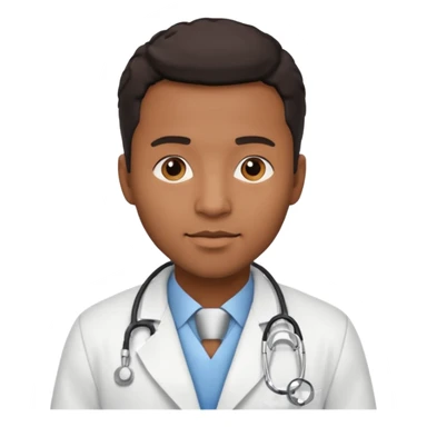 black male hotel doctor sticker