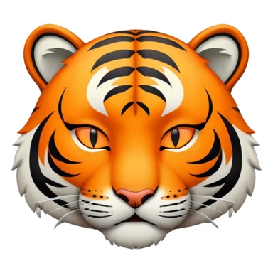 sleeping tiger face with ZZZ for Twitch emote sticker