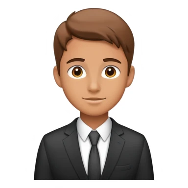 a college student at internship sticker