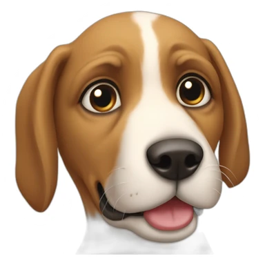 un perro guiñando el ojo sticker