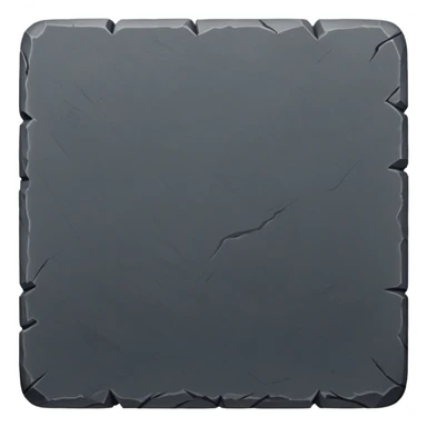 generate realistic detailed stone patform 2d top view dark color sticker