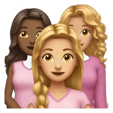 Girls trio sticker