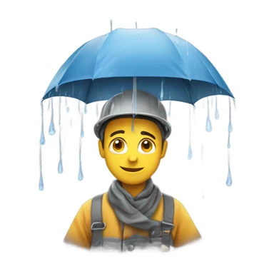 scaffolder happy its raining sticker