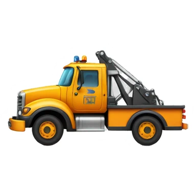 tow truck with loading space  sticker