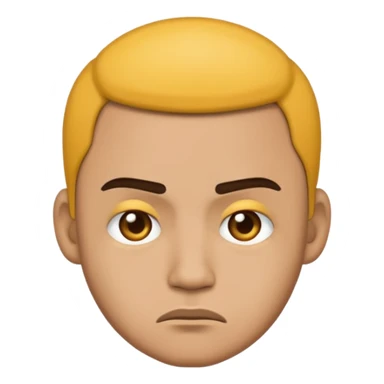 lightskin man emoji with a frown sticker