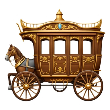huge-horse-drawn-fancy-french-stagecoach-caravan sticker