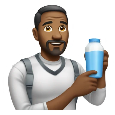 Dad going search milk sticker