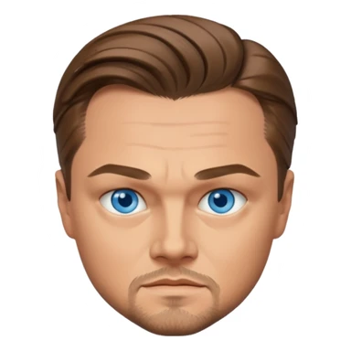Leonardo DiCaprio with blue eyes sticker