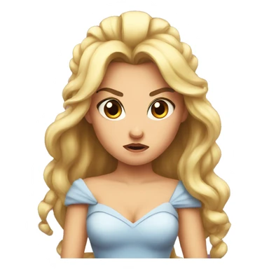 princess angry sticker