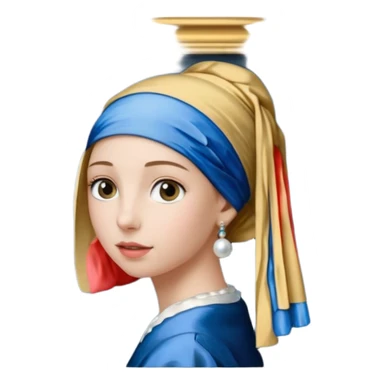 girl with a pearl earring in painting frame
















 sticker