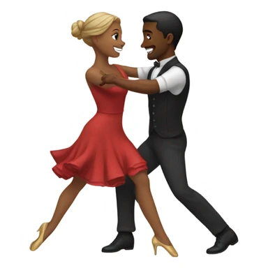 dance with a partner sticker