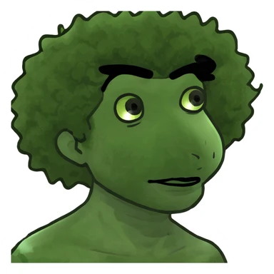 Lightskin girl with curly black Afro  sticker