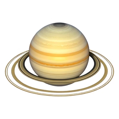 3d style saturn sticker