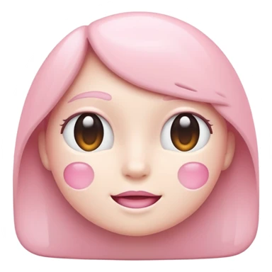 Netflix aesthetic "N" in pastel pink sticker