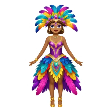 carnival costume,colorfull dress sticker